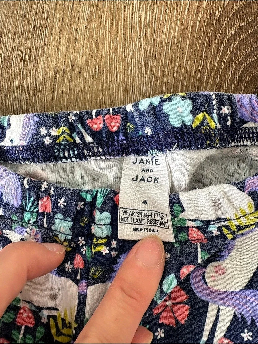 Janie and Jack Unicorn Pajama Set in Navy Sz: 4| Fall, Season Transition